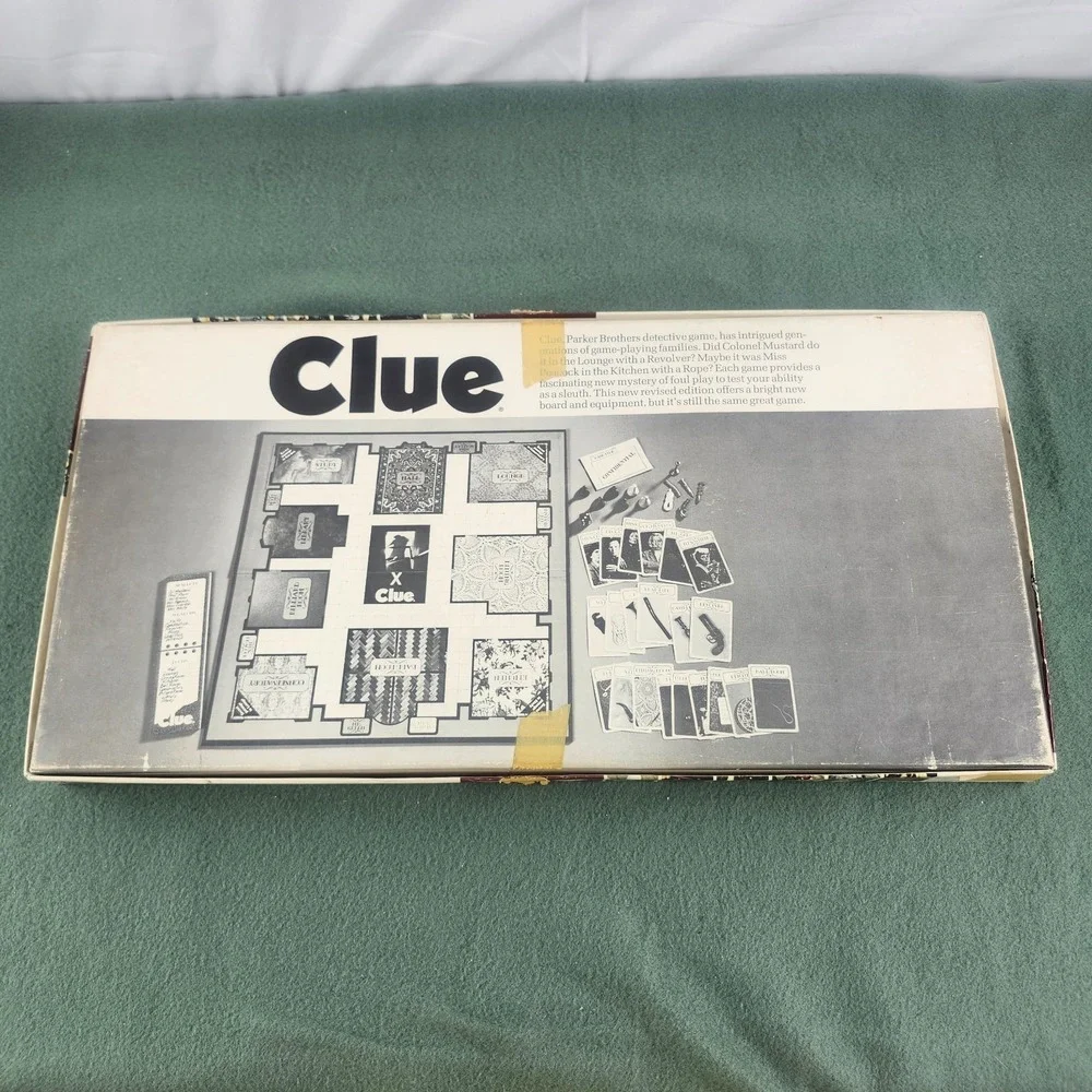 Vintage Parker Brothers Clue 1972 Detective Board Game Complete Rare 1970s Good